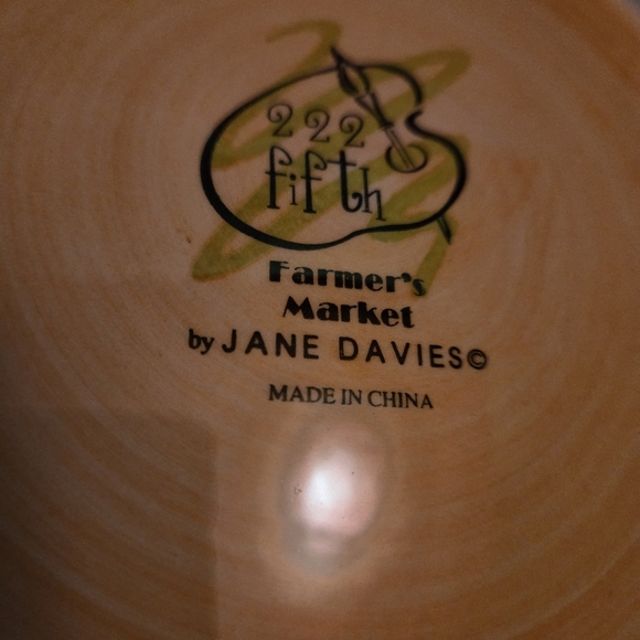 222 Fifth Ave Stoneware Plates Serving Salads, Asparagus, Artichokes, etc... - Picture 14 of 16